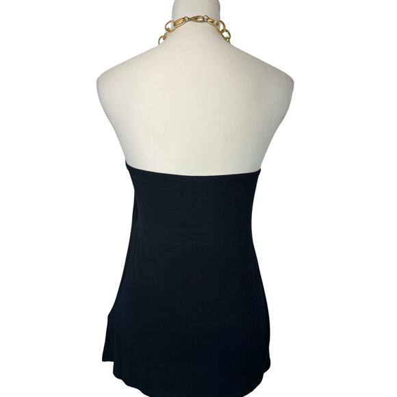 Vintage Bling Cable & Gauge Gold Chain Halter Top - Size M - Picture 3 of 8
